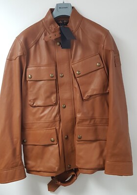 Belstaff Jacke Herren, Circuitmaster 2.0 Jacker Cognac, Gr. L (52), NEU 
