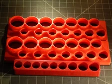 Time Saver Magnetic Shallow Socket Tray Holder Organizer 3Pc 1/2" Drive Dr Red