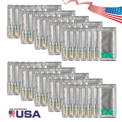 SANDENT Dental Endodontic Endo File Files Taper NITI Rotary Tip Assorted 25MM E3