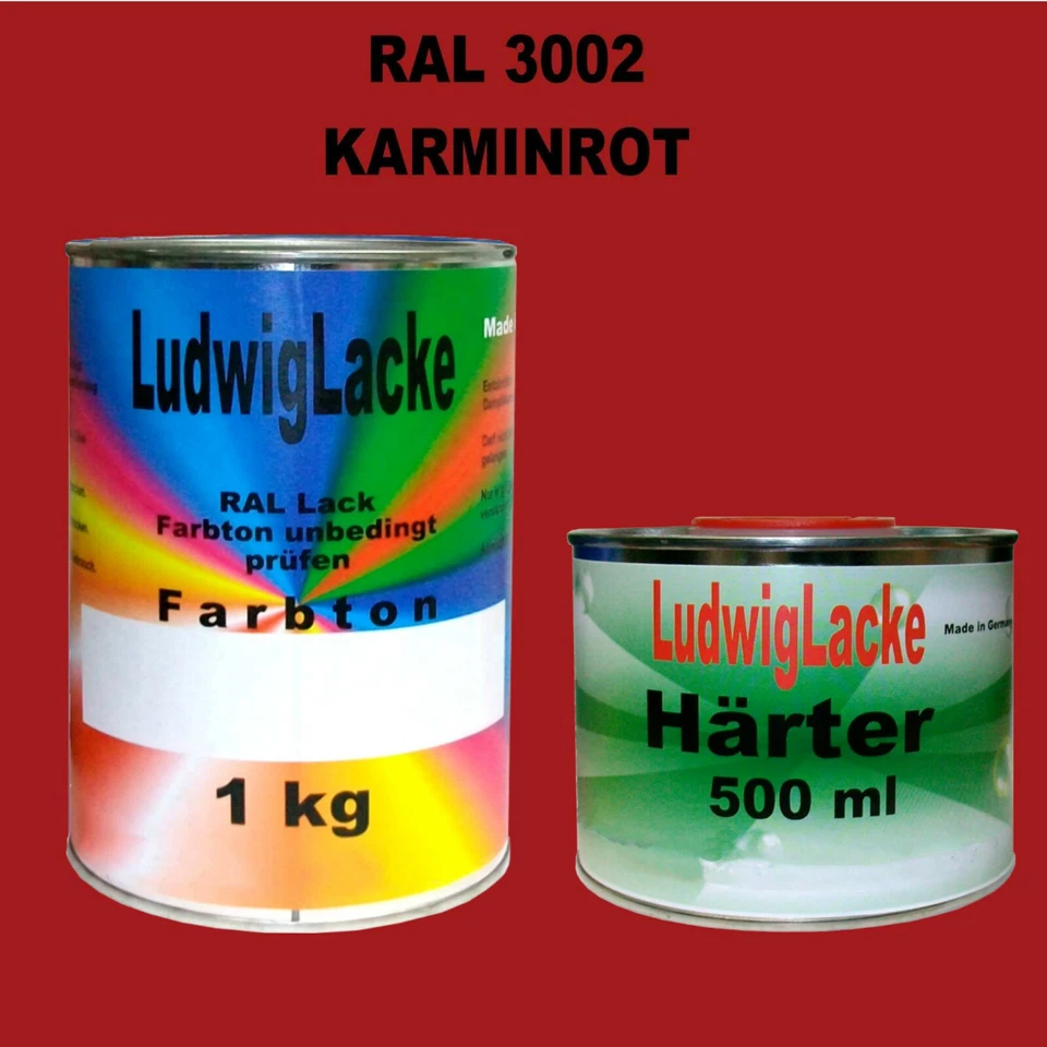 RAL 9016 Verkehrsweiß 1,5 kg SET Seidenmatt Lack & Härter Acryllack ohne Porto - Bild 3 von 4