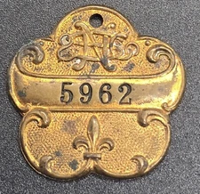 Antique Brass Charge Coin: Snellenburg  Store Robbins MFG Co. Boston MA 