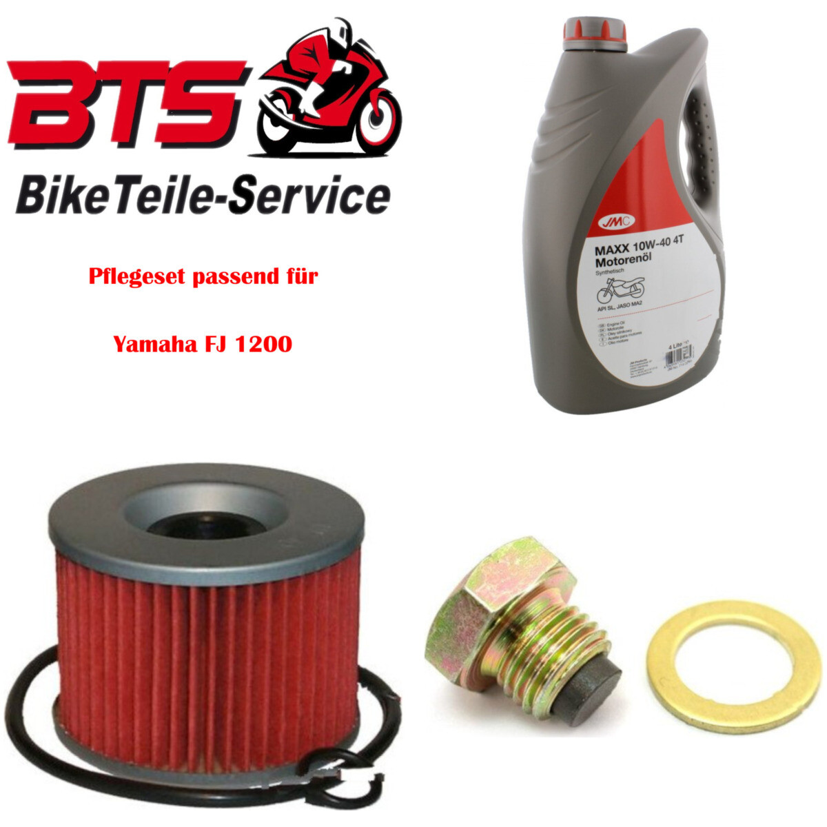 Sparset 4L Öl, Filter, Ablassschraube passend für Yamaha FJ 1200