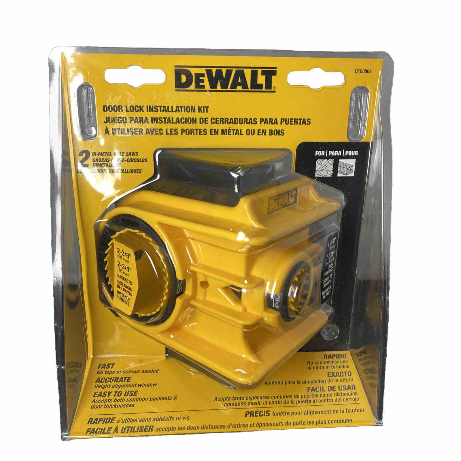 Dewalt Door Lock Installation Kit D180004 eBay
