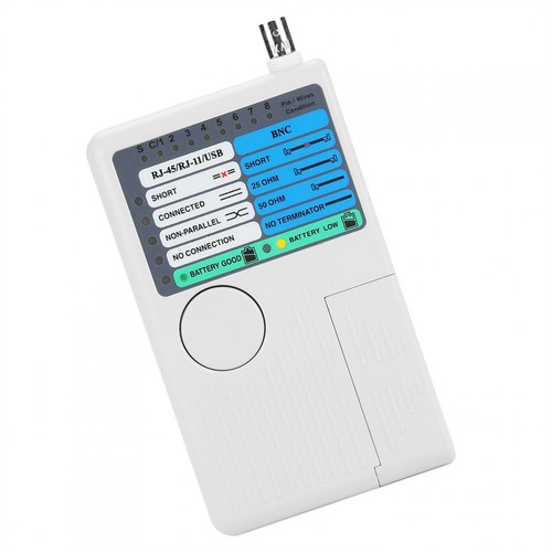 Remote RJ11 RJ45 USB BNC LAN Cable Tester For UTP STP LAN Cables - Picture 8 of 12
