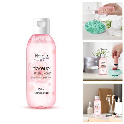 Norate Makeup Brush Cleaner   Deep Clean Solution for Brushes & Sponges, 5.3 oz