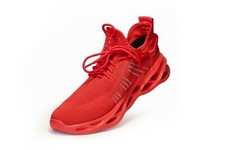 NEU: Rote Sneaker Schuhe EU-Gr. 40-41 atmungsaktiv mit Schnürung für Herren