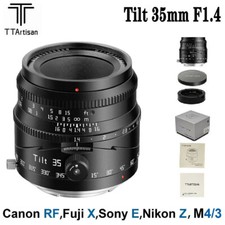 TTArtisan 35mm F1.4 Tilt Portrait Lens Fr Sony E Fujifilm X Nikon Z Canon RF M43