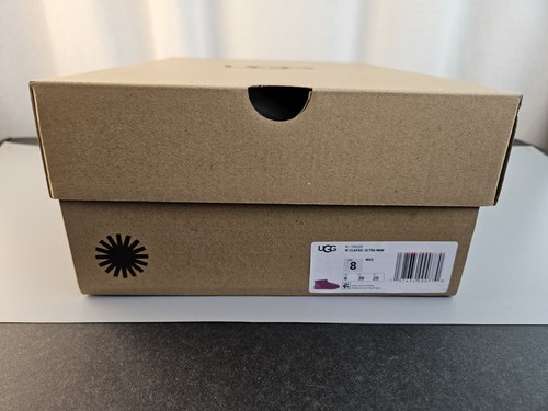 NEW IN BOX UGG Classic Ultra Mini MANGOSTEEN Size 8 Pink Purple Ankle Boots - Picture 13 of 14
