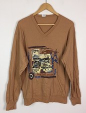 VTG RETRO 80S OVERSIZED BRIGHT CRAZY USA SWEATSHIRT SWEATER JUMPER USA SPORTS