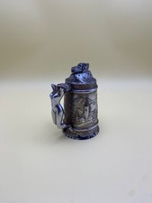 RARE Collectable Antique Metal Cigar Stein Table Lighter Woman Handle Village