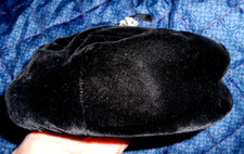 Vintage Christine Originals Velvet Hat Rhinestone Cluster