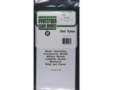 Evergreen Scale Models White Sheet .030 x 6 x 12 (2) [EVG9030]