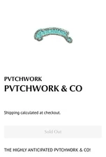Pvtchwork “PVTCHWORK & CO”  Hat Pin - Tiffany & Co Blue - In Hand- Ready To Ship