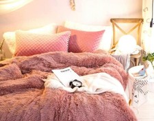 Ceruleanhome 1pc 100 Velvet Flannel Duvet Cover, Solid Color, No Inside Filler,