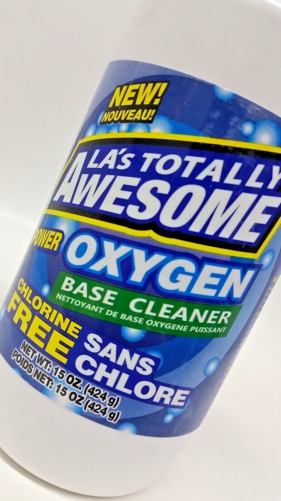 Qty 3 LA'sTotally Awesome Power Oxygen Base Cleaner Chlorine Free 15