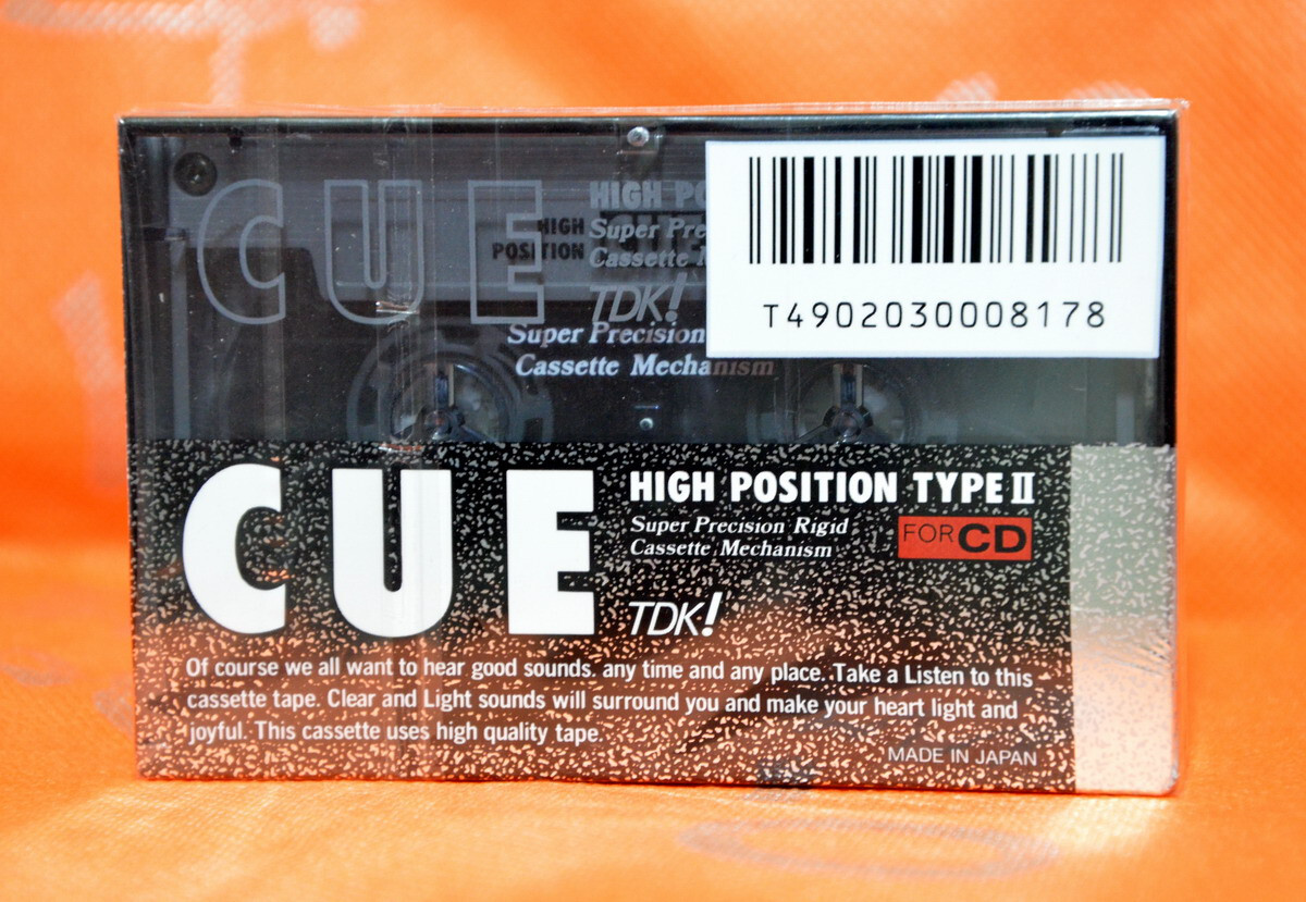 Thumbnail - Tdk Cue Black 54 Japan 1989 Type Ii Cassette Tape Sealed