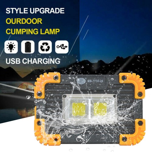 2PCS USB Rechargeable COB LED Work Light Lamp Floodlight Camping Emergency Torch - Picture 11 of 12