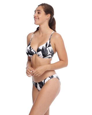 Body Handschuh schwarz & weiß Solo D-F, Bikinioberteil - schwarz weiß - XS - Muster