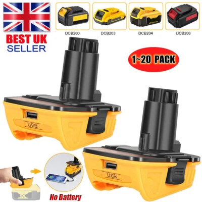 For Dewalt Battery Adapter DCA1820 18V/20V Li-ion Convert To Ni-MH Ni-Cad DC9096
