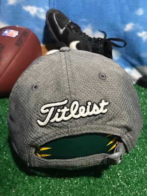 Titleist golf grey white gray Strapback Hat cap H53 | eBay