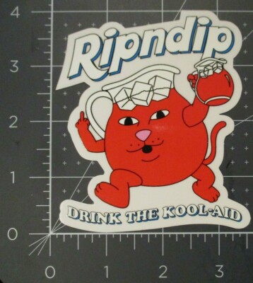 RIPNDIP Skate STICKER nermal DRINK ME LONG rip n dip skate laptop decal 159