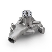 Chevy Sbc 350 High Volume Aluminum Long Water Pump Satin Chevy Sbc 350 High Volume Aluminum Long Water Pump Satin
