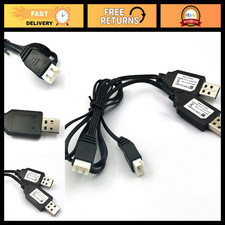 2pcs USB Charger Cable 1A XH-3P Connector for RC Cars, Drones, LiPo Batteries