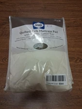 Sealy Cream Colored Quilted Crib Mattress Pad52x28