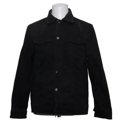 Disturbia, Jeansjacke, Herren, Größe: L, Schwarz, Baumwolle, Einfarbig #Kra