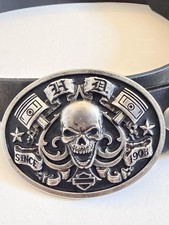 Harley Davidson Belt Buckle 2016 Made In Taiwan & Belt Made From Pakistan