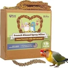 Birds LOVE French Kissed Spray Millet for Birds - All Parrots 1lb