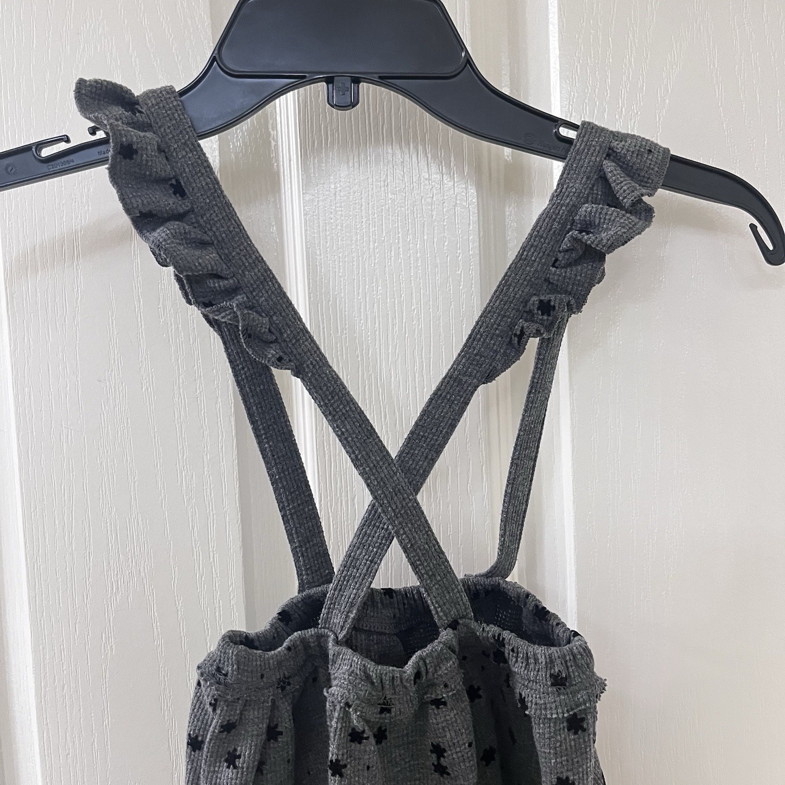 Zara Baby Girls Gray Star Waffle Knit Ruffled Suspenders Skirt Size 2-3 yrs thumbnail 10