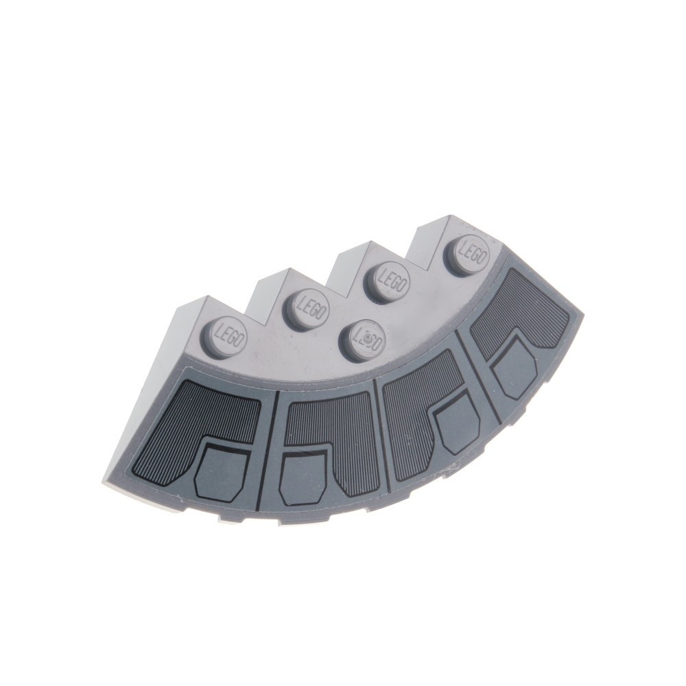 1X Lego Round Brick Wing 33° 6X6X1 New Dark Gray Ventilation 75216 95188PB28