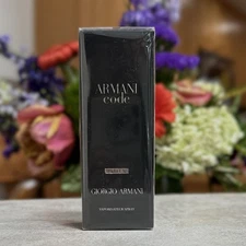 GIORGIO ARMANI CODE PARFUM SPRAY FOR MEN 0.5 Oz / 15 ml BRAND NEW TRAVEL SIZE!