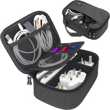 Travel Electronics Organizer Small Cable Charger Storage Case