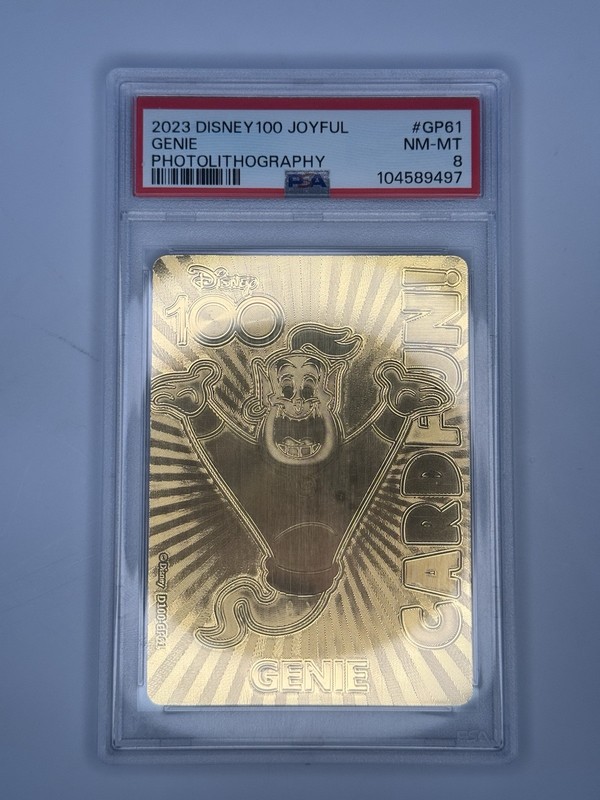 Disney 2023 017/100 Disney 100 Joyful Genie Photolithography PSA 8 Numbered /100