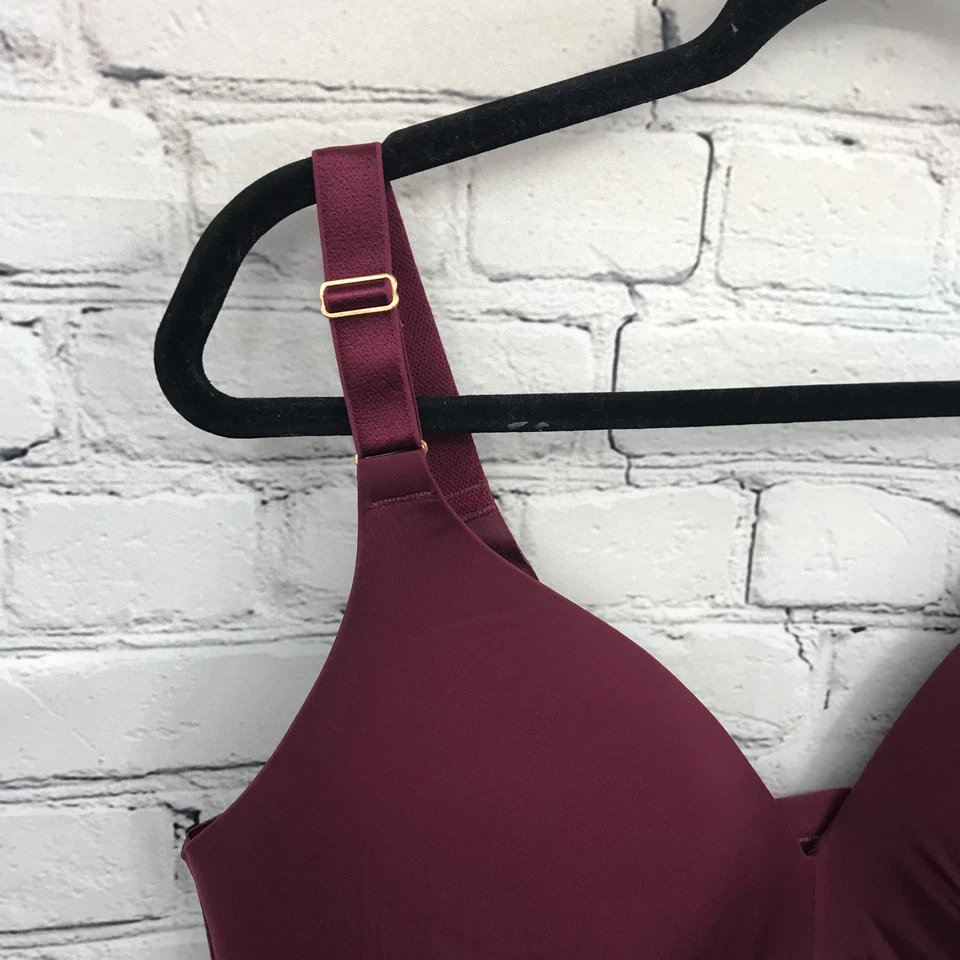 Sujetador Soma Mujer 40DD Balconette Vanishing 360 Inalámbrico Correa Ajustable Rojo Foto 3 de 4