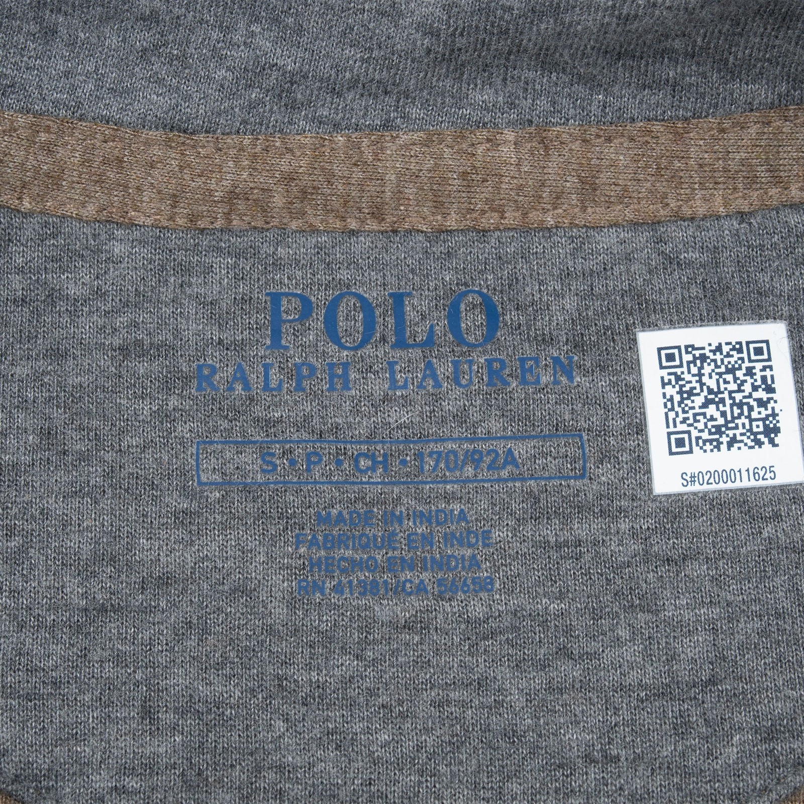 POLO RALPH LAUREN LIGHT BROWN QUARTER ZIP SWEATSHIRT SMALL DEADSTOCK image 4