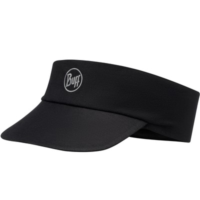 Buff Unisex Reflective Solid Packable Running Adjustable Visor Cap Hat - Black