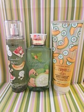 Bath Body Works Cucumber Melon: Fragrance Mist, Body Cream Shower Gel NEW