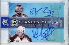 2010-11  The Cup Stanley Cup Signatures Patrick Roy Ray Bourque Dual Auto /25
