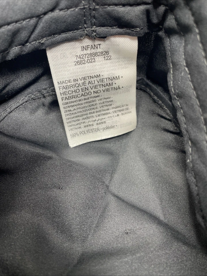 Gorra Nike Infantil Bucket UPF40+ Talla 12/24M Negra Blanca Logo 6A2682-023 Nueva con Etiquetas Foto 3 de 4