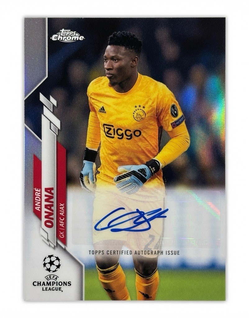 2019-20 Topps Chrome UEFA Champions League Andre Onana #CA-AO Auto