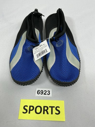 Mens New With Tags Star Bay Pull On Water Shoes Size 10 Blue Black - Picture 1 of 7