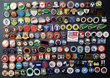 NON LEAGUE FOOTBALL TEAM LAPEL PIN BADGES - BL - BU