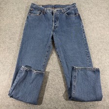 Levis Premium 501 90s Mens Blue Straight Leg Denim Jeans W31 L32