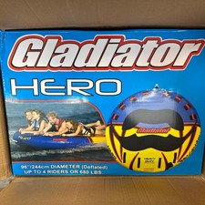 Gladiator Boat Inflatable Towable Tube 357464  Hero 4-Person