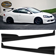 Fits 02-06 Acura Rsx Jdm Mugen Style Side Skirt Extension Panel Unpainted Pu