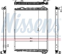 Nissens 606323 KüHler Motor ((En) With Frame, Mittel-) Euro 6 Passt Zu: Scania G