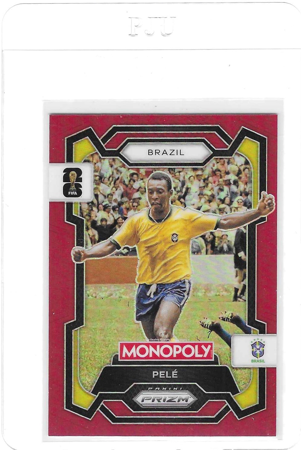 2026 Panini FIFA Monopoly Prizm World Cup Pele #16 Red Prizm Brazil